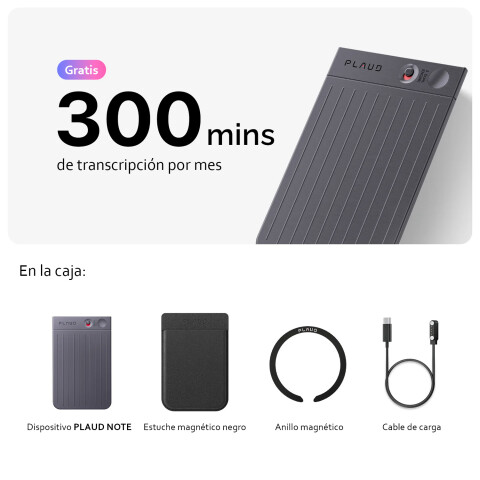 Plaud Note grabadora de voz con IA - Black Plaud Note grabadora de voz con IA - Black