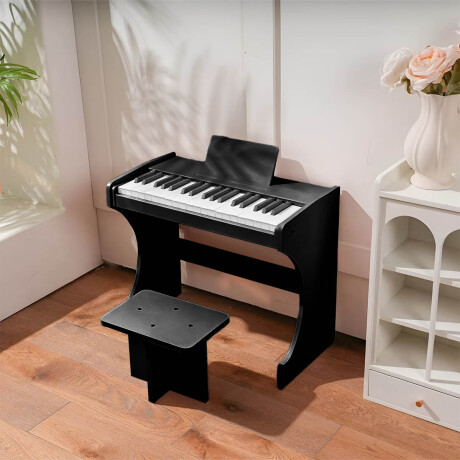 Órgano Teclado Musical Madera Clásico Beethoven Niño Negro