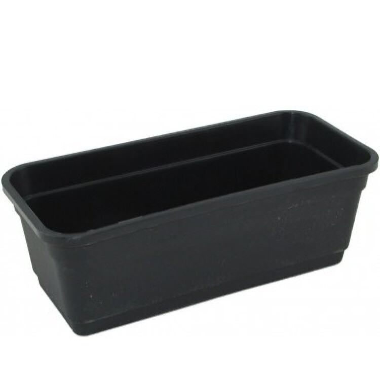 MACETA BABILONIA 20 CM GRIS AZABACHE NEGRO