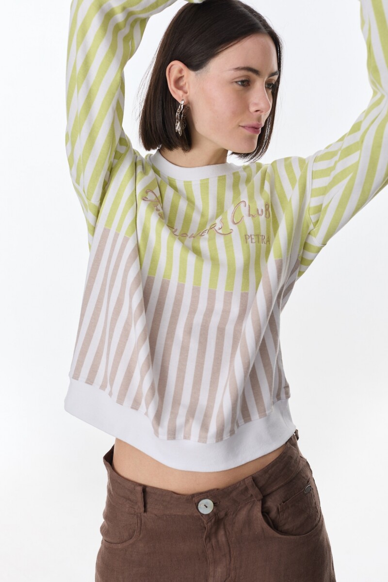 Buzo Club Beige/Verde