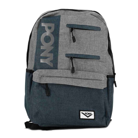 Pony Mochila Queens Marino-Gris