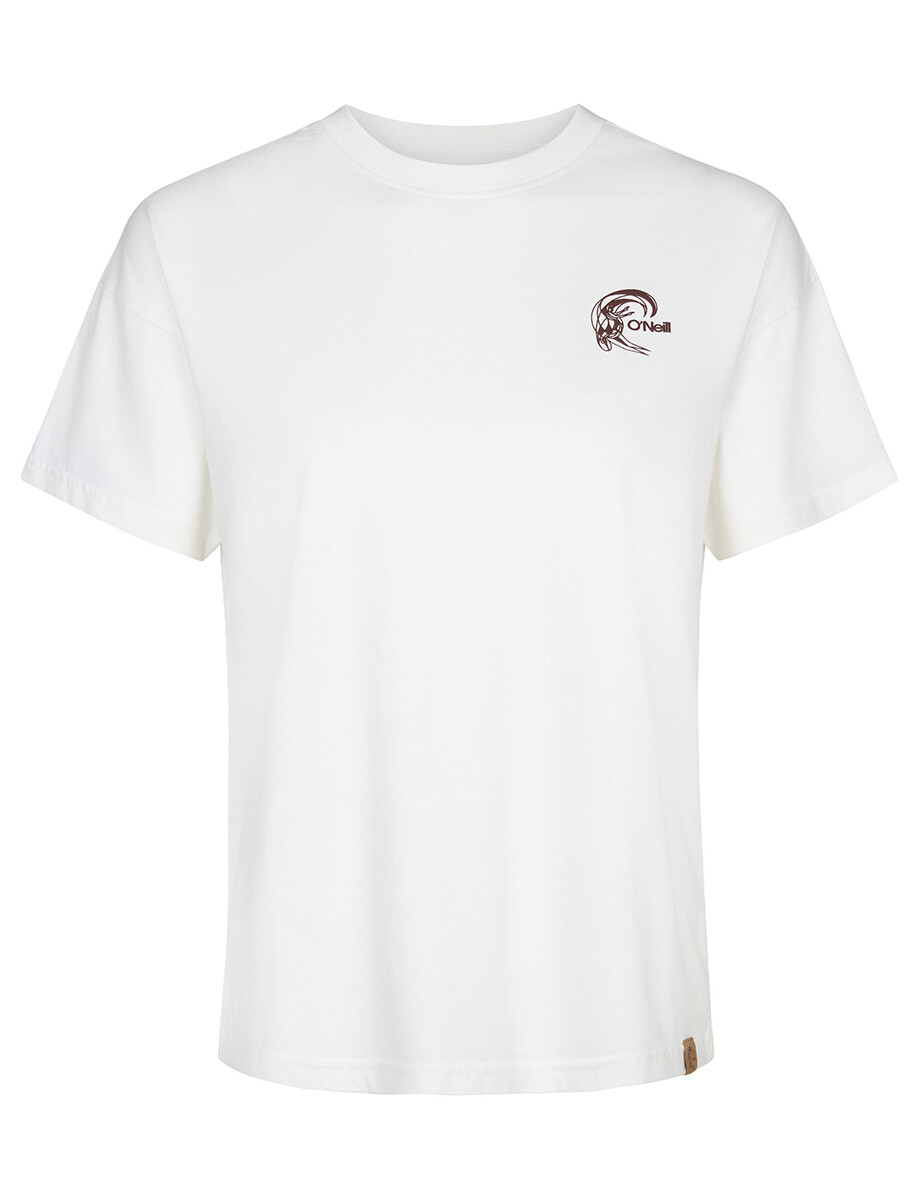 Remera O'Neill Women Back Print Loose - Blanco 