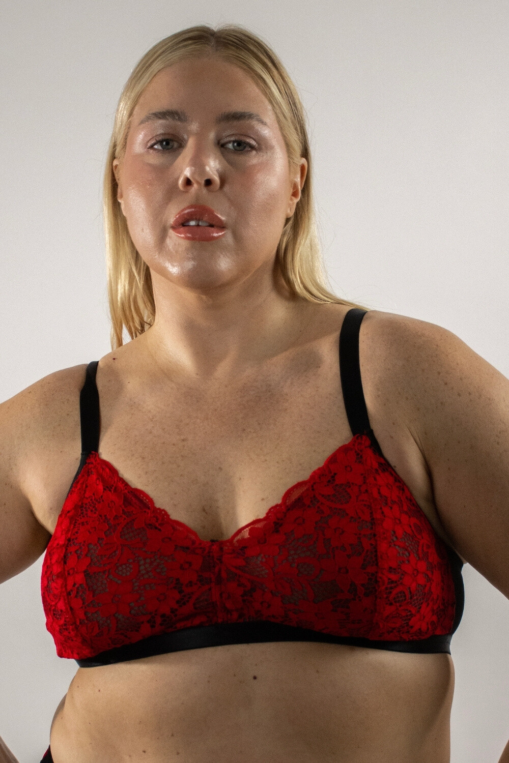Bralette Mallory Rojo&Negro