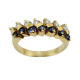 Anillo Oro Amarillo 18K Con Brillantes Y Zafiros Anillo Oro Amarillo 18K Con Brillantes Y Zafiros