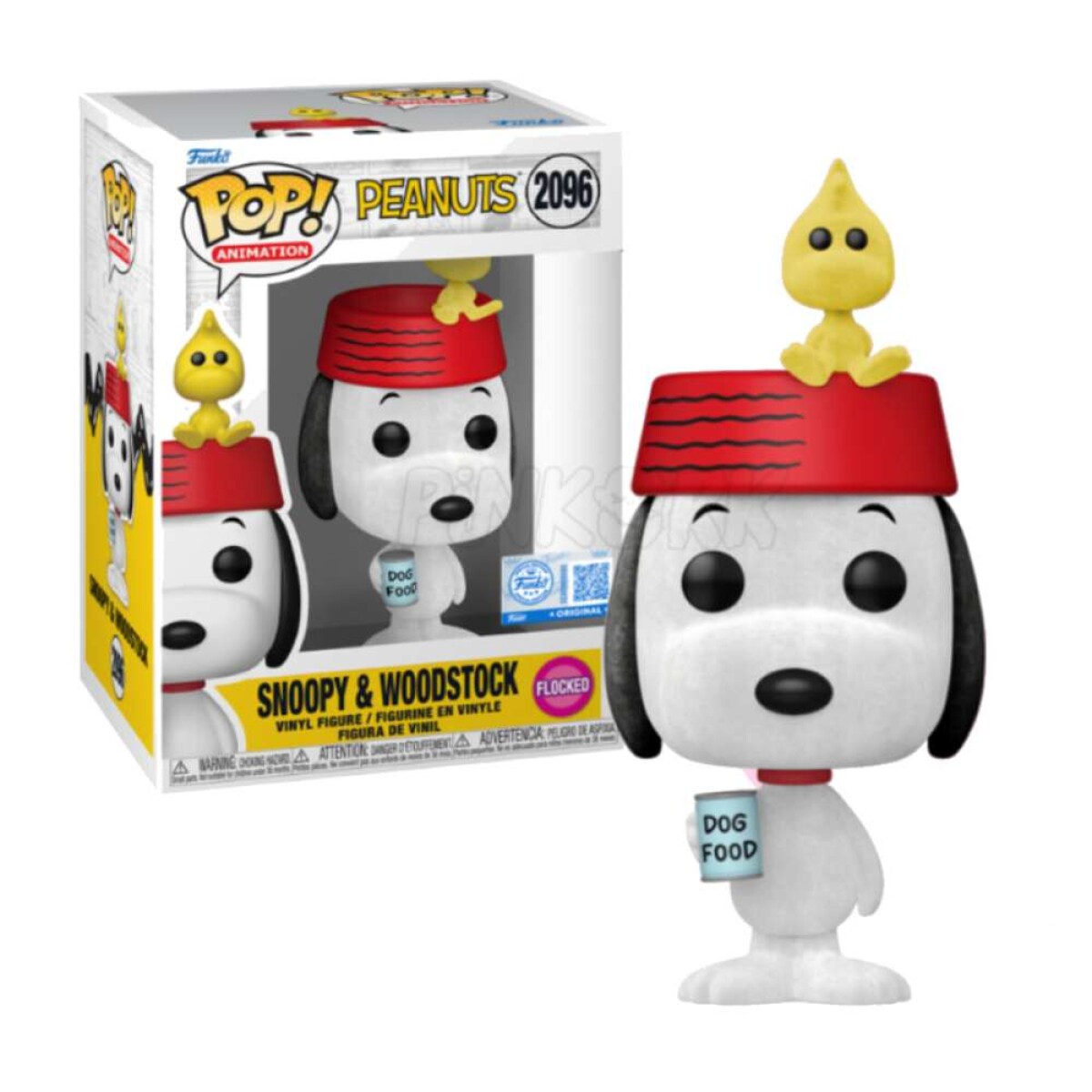 Snoopy con Woodstock - Peanuts (Flocked) - 2096 