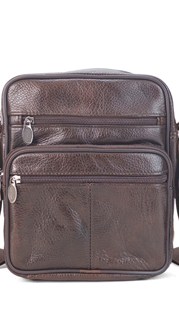 MORRAL CUERO TACUME CHOCOLATE