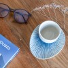Taza espresso con plato, Arthur Krupp, sunlight blue Taza espresso con plato, Arthur Krupp, sunlight blue