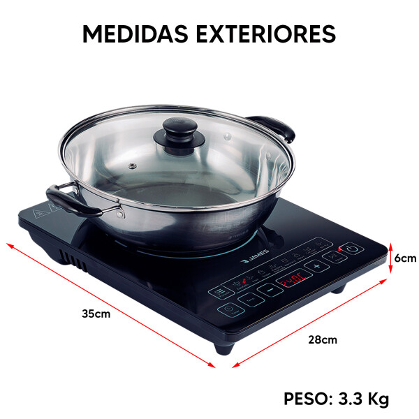 Anafe James De Inducción Cij-21 + Olla De Regalo ANAFE JAMES INDUCCION CIJ-21 6121
