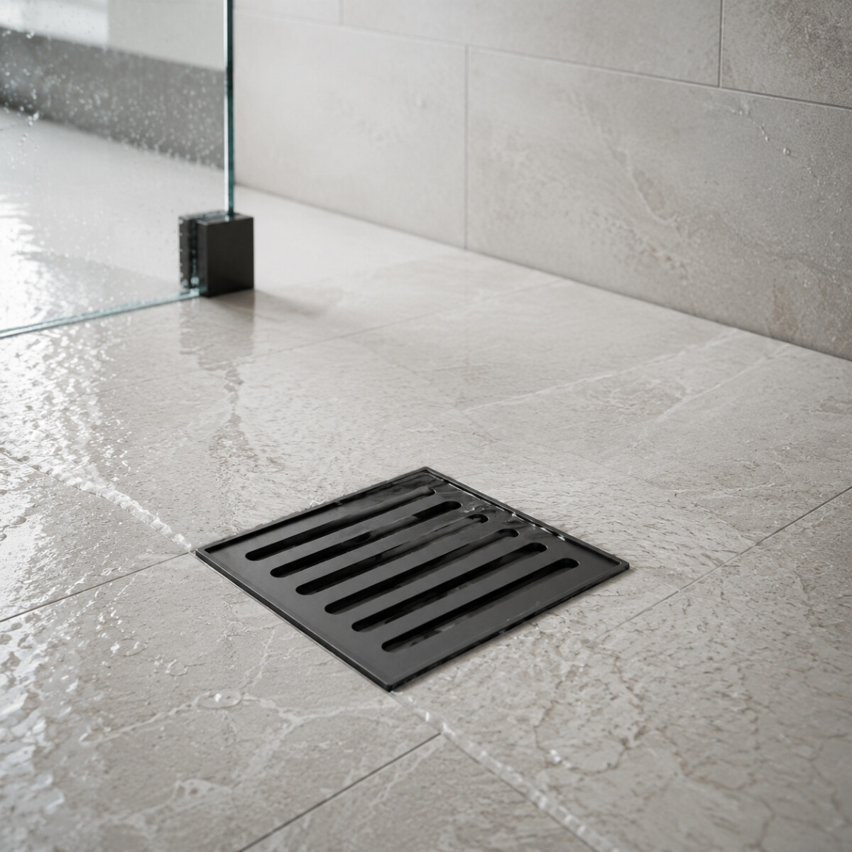 Rejilla de Piso 20 x 20cm Negra con Marco Alto Tránsito Duke Rejilla De Piso 20 X 20cm Negra Con Marco Alto Tránsito Duke