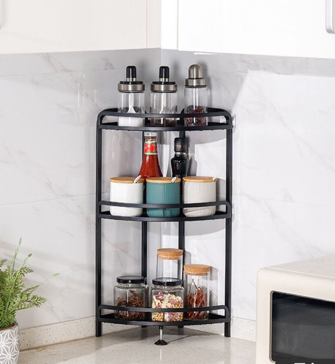 Estante Esquinero Organizador 3 Niveles 