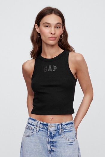 Musculosa Logo Gap Mujer Black