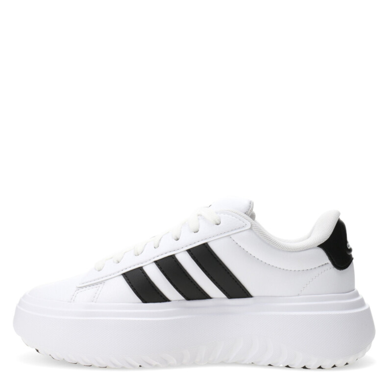 Championes de Mujer Adidas Grand Court Plataforma Blanco - Negro
