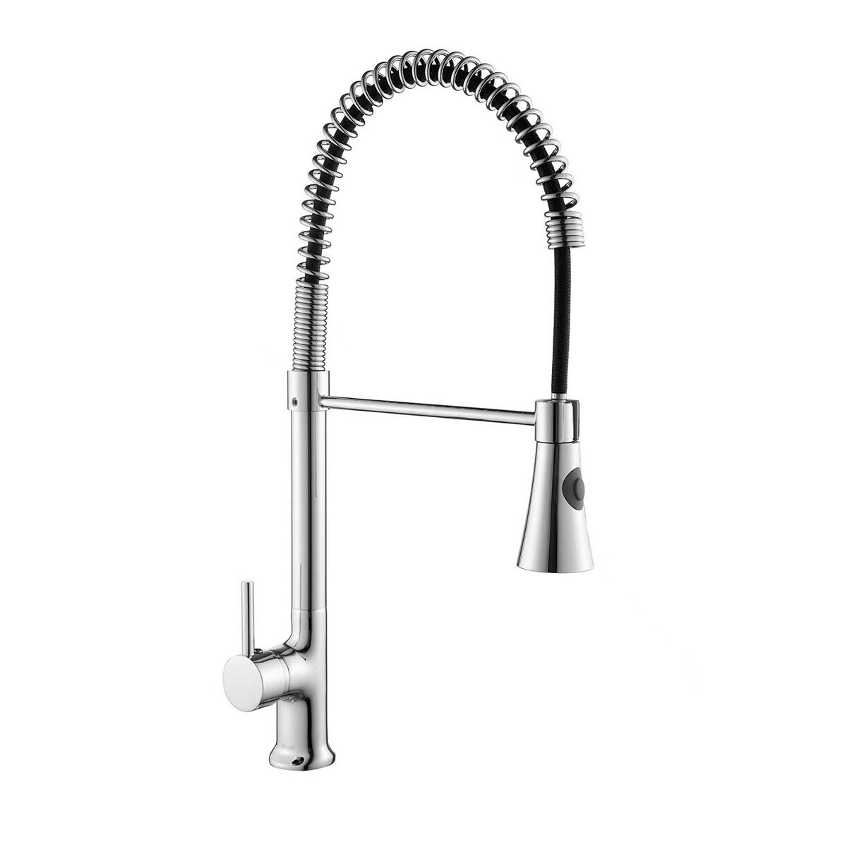 Griferia Cocina Con Flexible Monocomando Mesada Cromo Serie Delft 