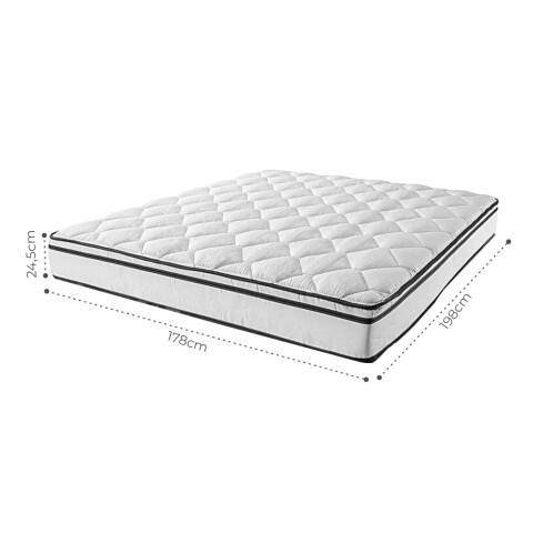 [OUTLET] Colchón King Trento Espumas Suaves Pillow Top Resortes y Tela Jacquard 110 Kg [OUTLET] Colchón King Trento Espumas Suaves Pillow Top Resortes y Tela Jacquard 110 Kg
