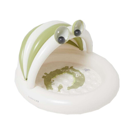 Inflable bebes con techo UPF + Sunnylife-Croc Khaki