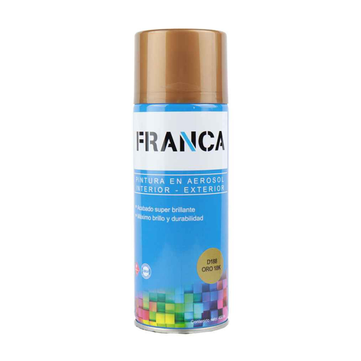 ESMALTE AEROSOL 400ML ORO 18K REF.D188 FRANCA ++ - N/a 