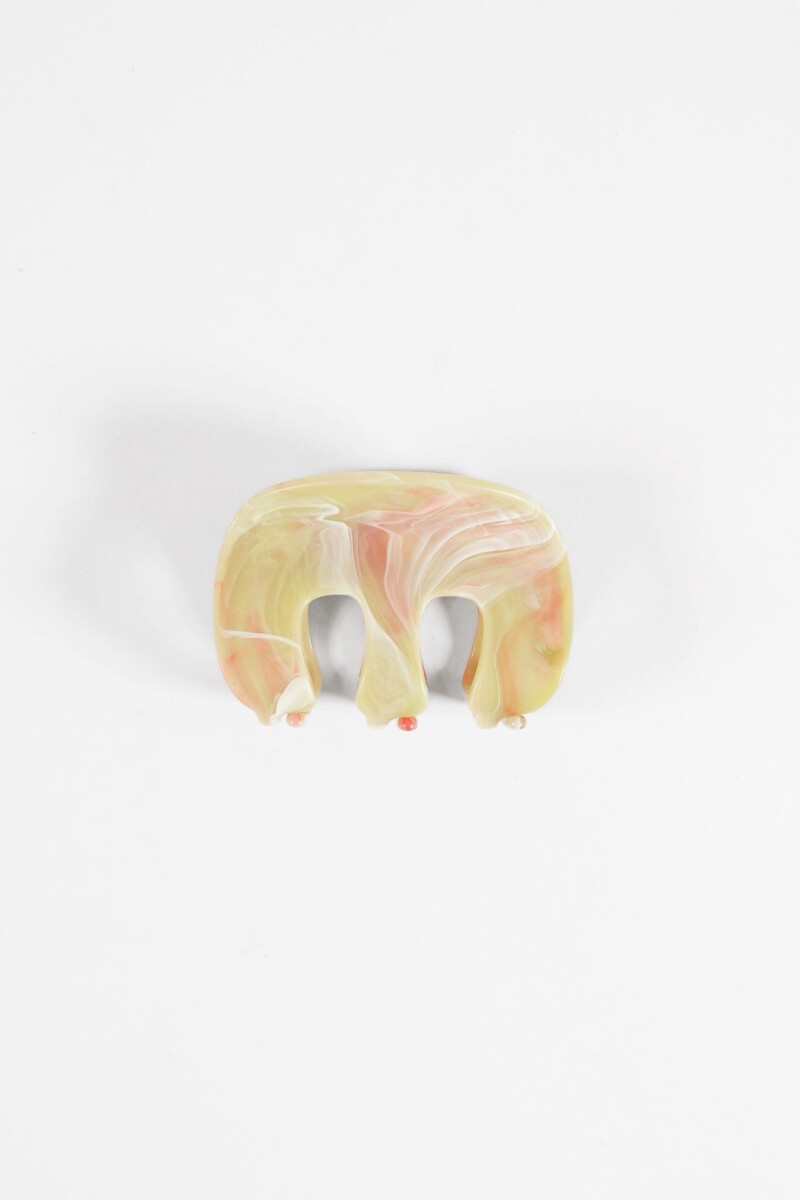 Broche acrílico verde