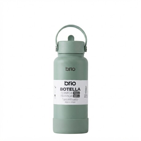 Botella Térmica Brio 950ml Acero Inox Oliva