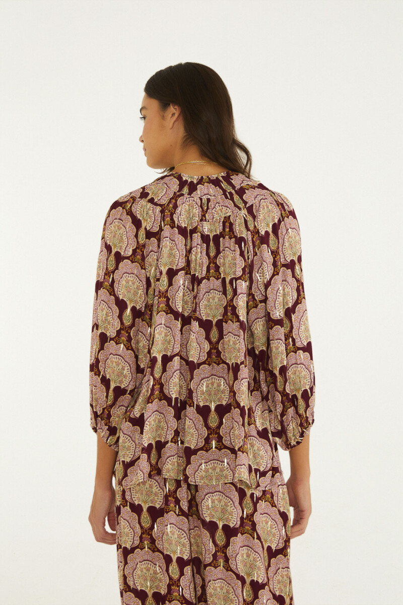 BLUSA Bordo