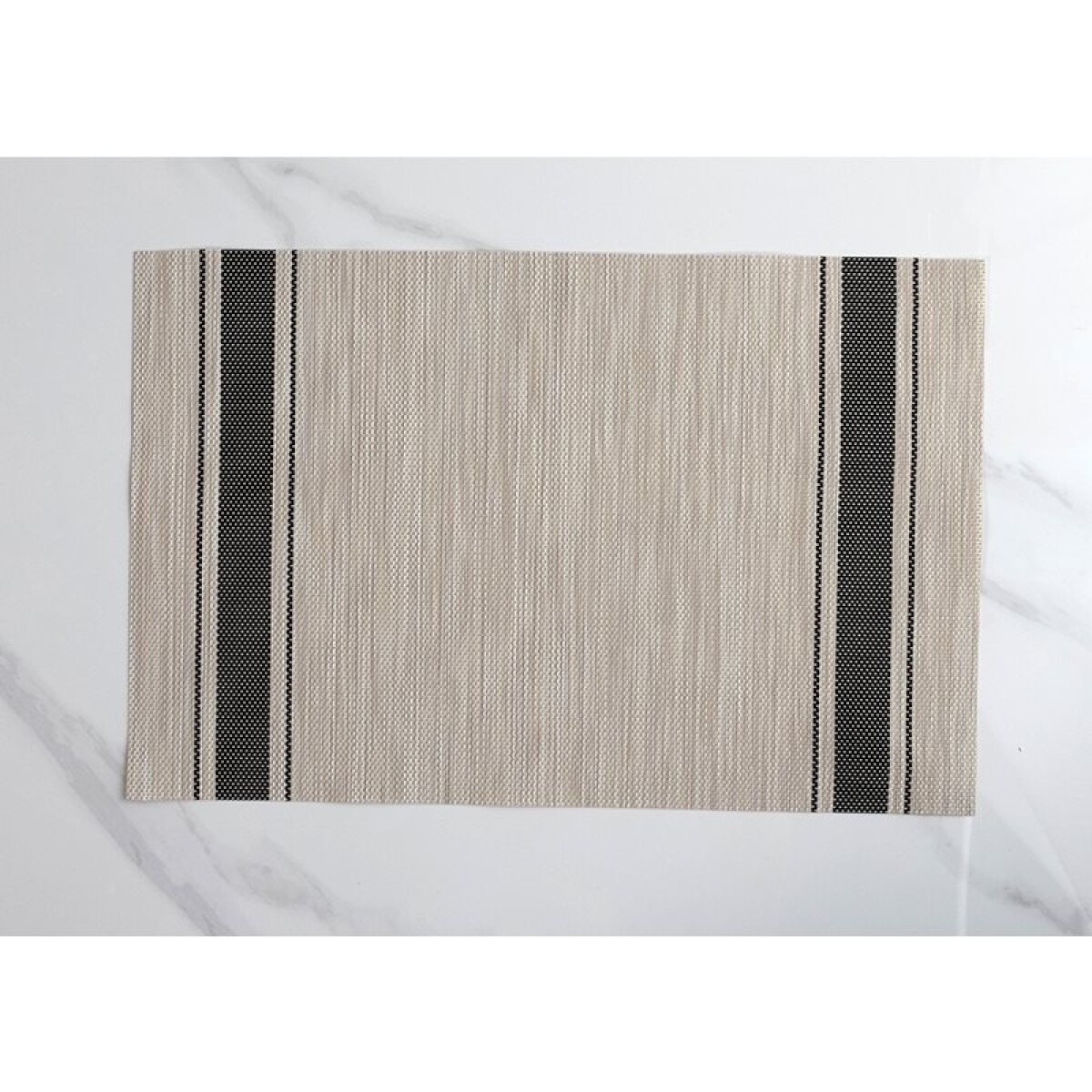 INDIVIDUAL PVC 45x30CM JASPEADO NATURAL/NEGRO 