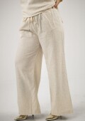 Pantalón de lino con dorado Pantalón de lino con dorado