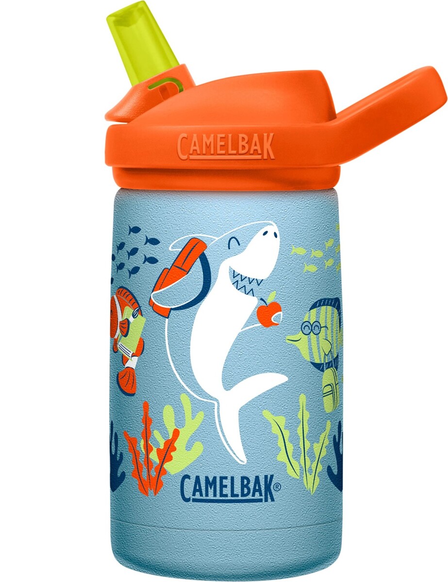 Vaso termico EDDY+ boquilla CAMELBACK - shark naranja school 