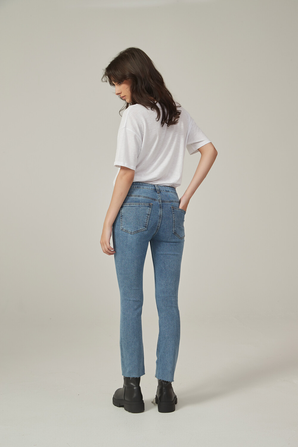Pantalon Gea Azul Grisaceo