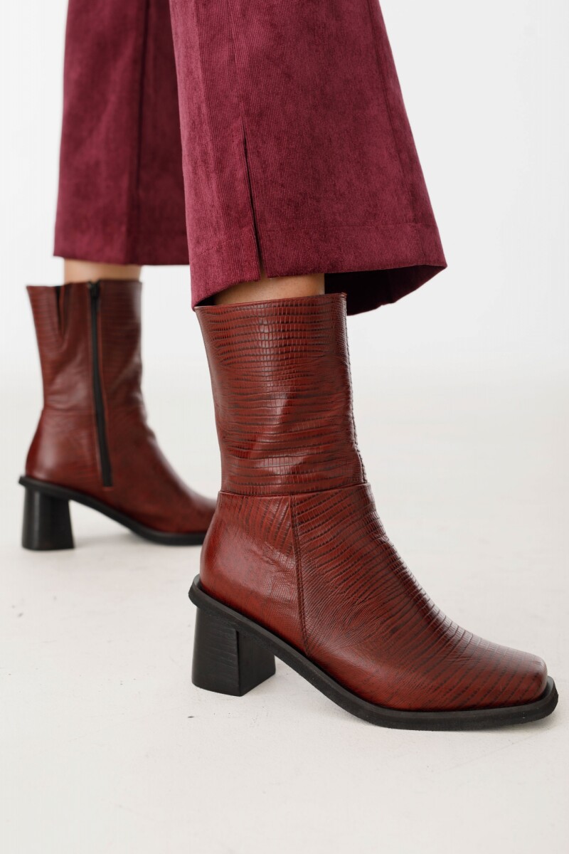 Bota Julia Short - Bordeaux 