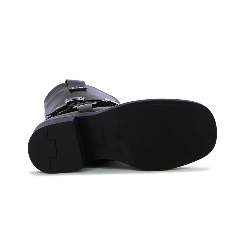 Botas Mujer Darkness Con Hebillas Dorado