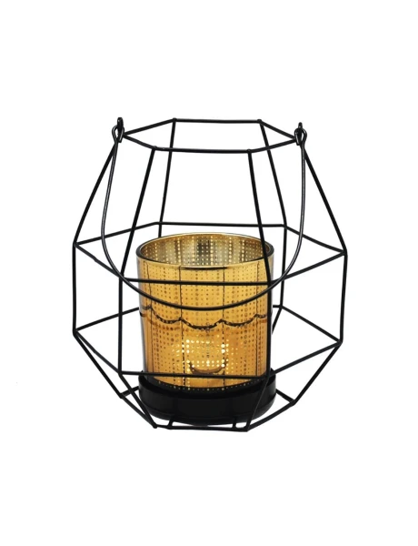 PORTA VELA VIDRIO C/SOPORTE METAL 14X14X17CM AMBAR PORTA VELA VIDRIO C/SOPORTE METAL 14X14X17CM AMBAR