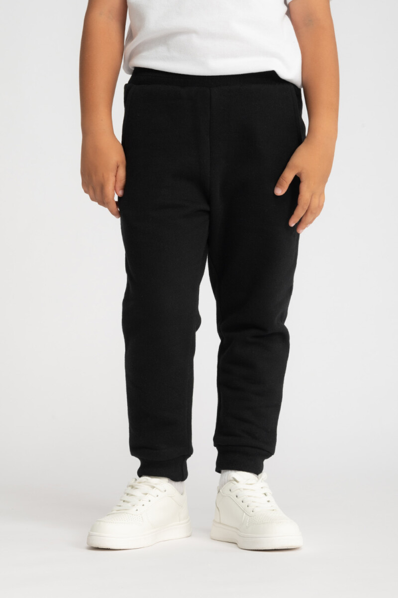 Pantalon deportivo gris Negro