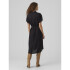 VMBUMPY SS CALF SHIRT DRESS WVN GA BLACK