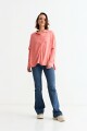 Cardigan con bolsillos ROSADO