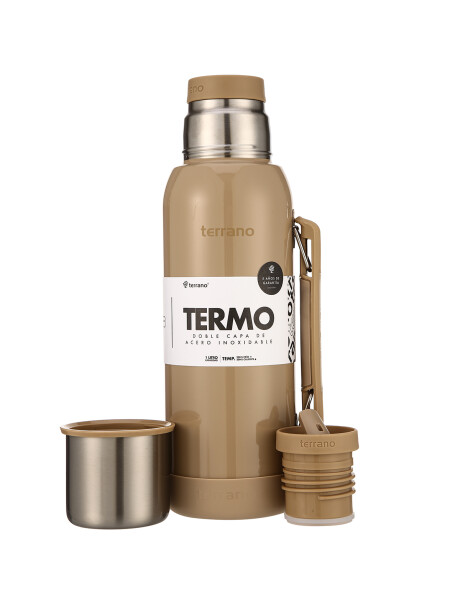 Termo Premium 1lt. Con base de Silicona Arena Metalizado