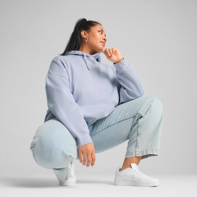 Abrigo Ess Oversized Hoodie Felpa de Mujer Multicolor