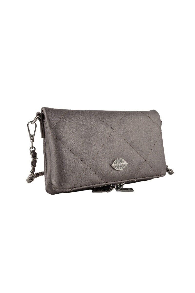 Cartera Las Oreiro Gris oscuro