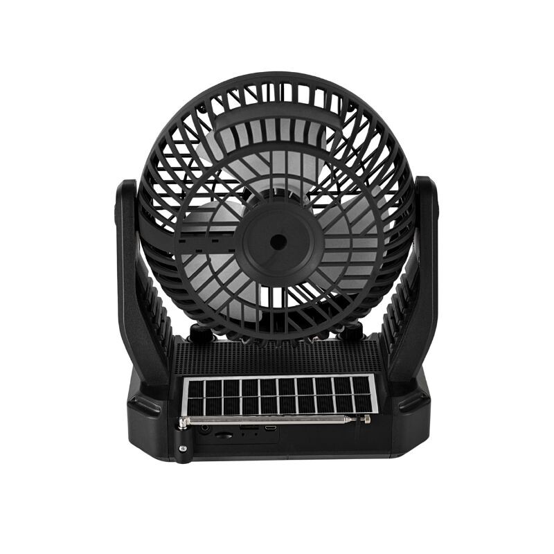 VENTILADOR CON RADIO Y LÁMPARA CON PANEL SOLAR NORDMENDE Ventilador Con Radio Y Lámpara Con Panel Solar Nordmende