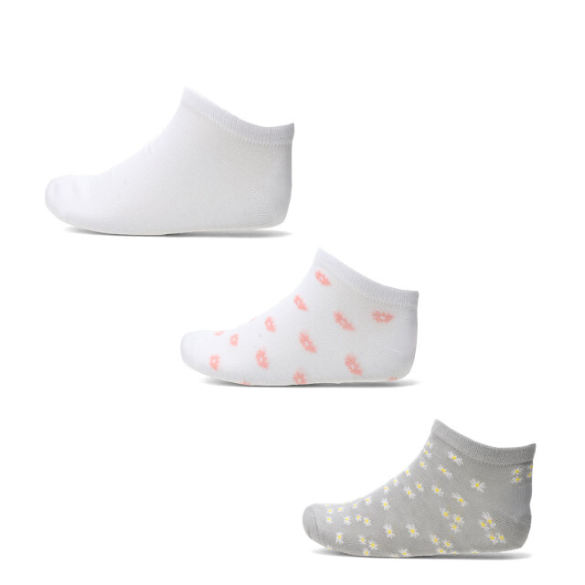 Medias Miss Carol Pack X3 Gris - Blanco