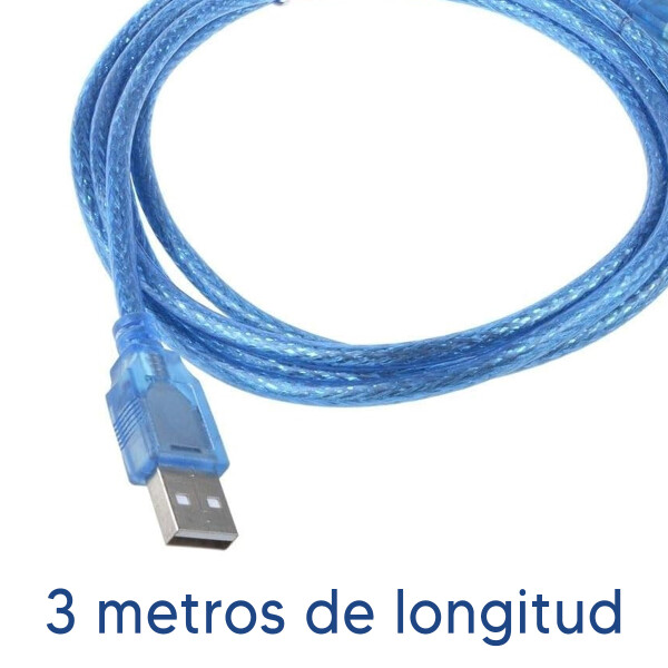 Cable Usb Extensor Macho A Hembra Usb 2.0 ALARGUE USB 2.0 3M LBTECH