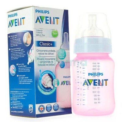 Biberon avent clasico + 330 ml azul. Comprar a precio online