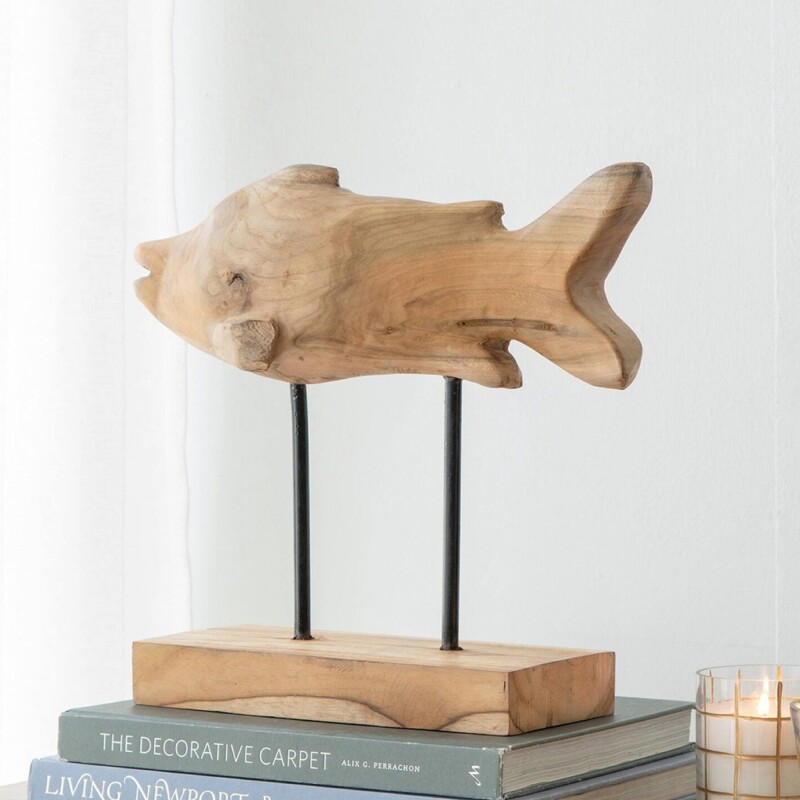 PEZ DECORATIVO 34x12x31CM MADERA PEZ DECORATIVO 34x12x31CM MADERA