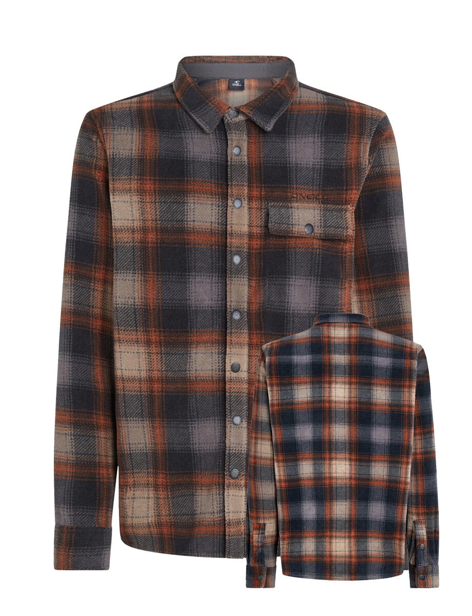 Camisa O'Neill Superfleece Greycheck 