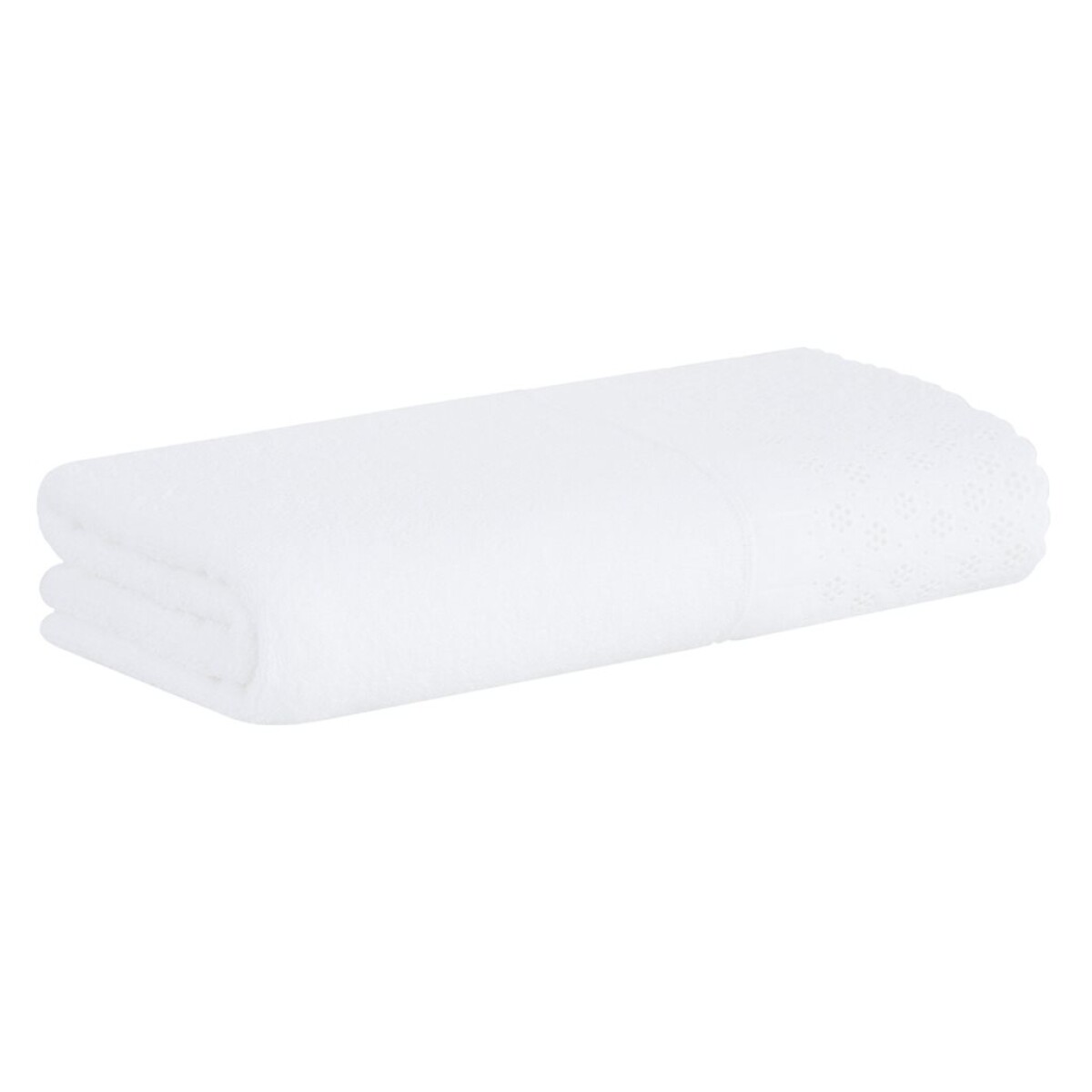 TOALLA BAÑO APLIQUE LOVELY BUDDEMEYER - 500G BLANCO 70X140 