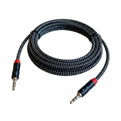 Cable auxiliar 1,5m reforzado tela alta calidad Cable auxiliar 1,5m reforzado tela alta calidad