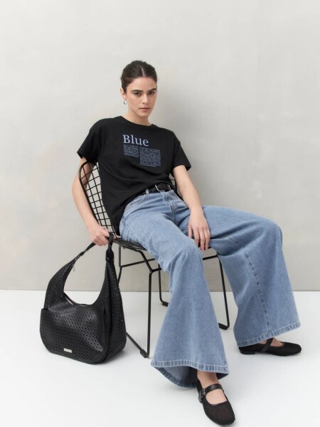 T-SHIRT D.CASSIN RIMENA NEGRO