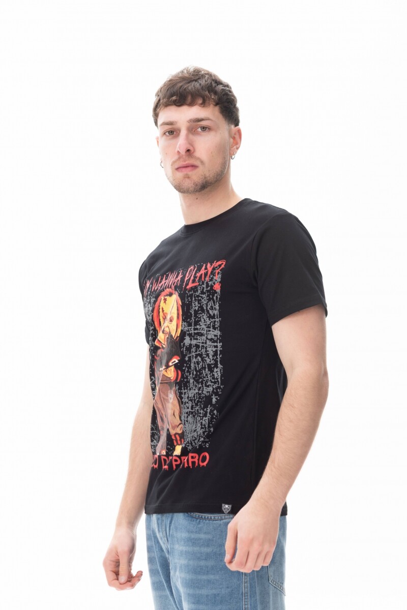 Remera Chuky Negro