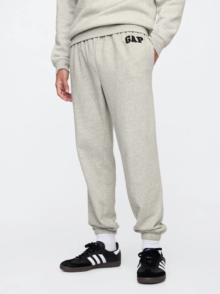 Pantalón Deportivo Sin Felpa Logo Hombre - Light Heather Grey B08 