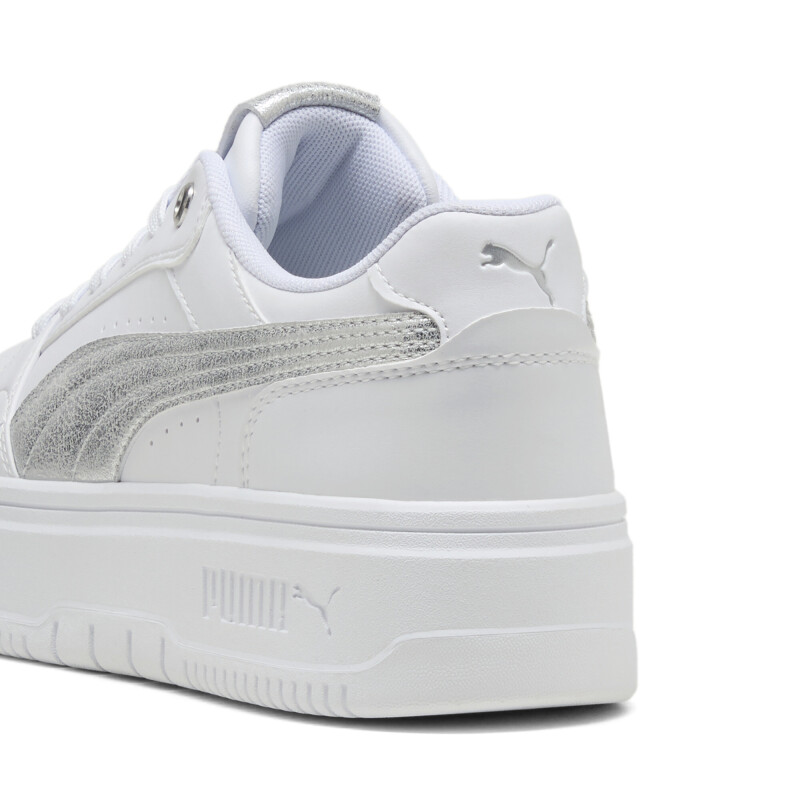 Championes Puma Rebound Femme Low Mujer 406063 02 Blanco-plata