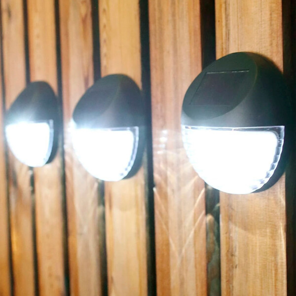 Lampara Solar Farol Redondo Sensor Luz Aplique Caminero Lampara Solar Farol Redondo Sensor Luz Aplique Caminero