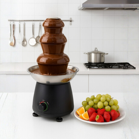 Fuente de Chocolate Eléctrico de Acero Inoxidable 500 ml Fuente de Chocolate Eléctrico de Acero Inoxidable 500 ml